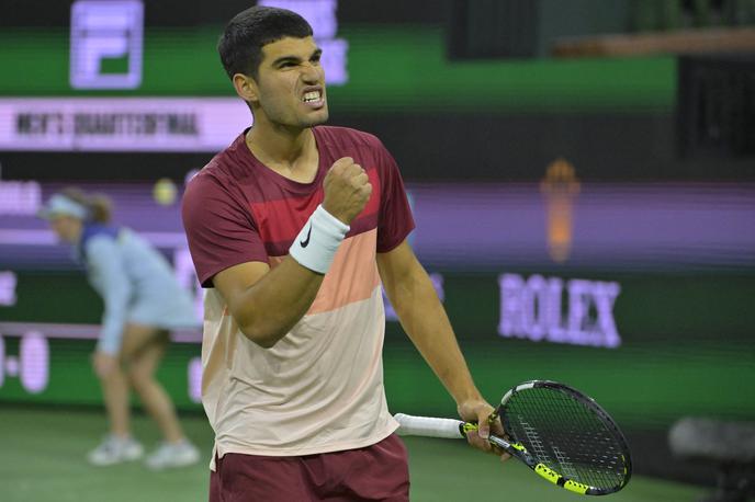 Carlos Alcaraz | Carlos Alcaraz se je zavihtel v polfinale. | Foto Reuters