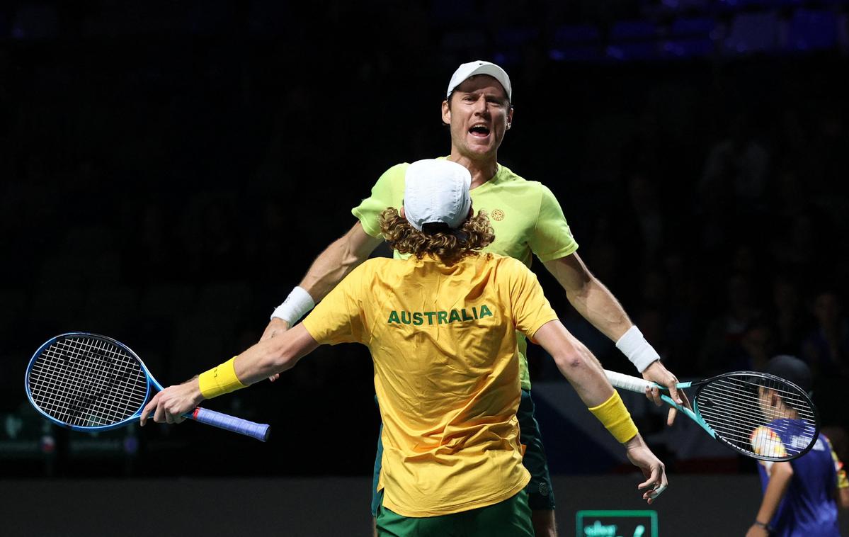 Matthew Ebden in Max Purcell | Matthew Ebden in Max Purcell sta Avstraliji priborila zmago. | Foto Reuters