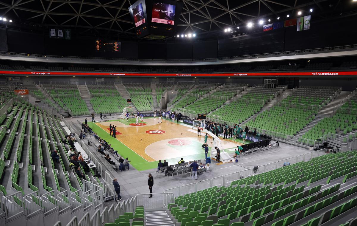 Cedevita Olimpija - Budućnost | Olimpija bo v ponedeljek znova trenirala v Stožicah. | Foto Cedevita Olimpija/Aleš Fevžer