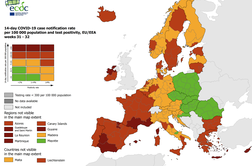 Razmere se slabšajo: ECDC celotno Slovenijo obarval oranžno