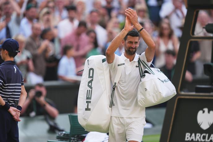 Novak Đoković | Novak Đoković po porazu proti Janniku Sinnerju v polfinalu Wimbledona. | Foto Guliverimage