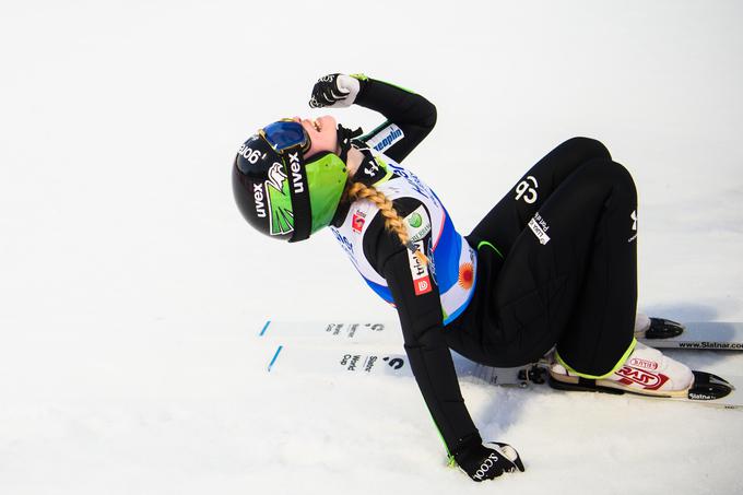 Nika Križnar je bila na prvi in edini tekmi v tej sezoni na odličnem drugem mestu. | Foto: Reuters