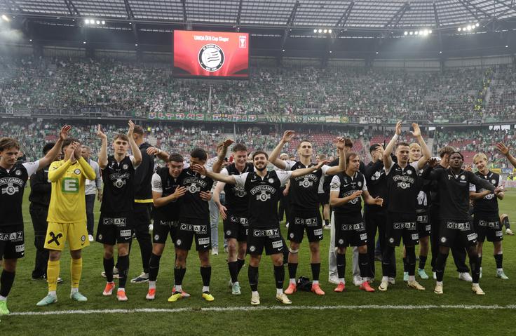 Olimpija bi se lahko na poti do lige prvakov spopadla tudi z avstrijskim prvakom Sturm Gradec, za katerega nastopata tudi slovenska reprezentanta Jon Gorenc Stanković in Tomi Horvat. | Foto: Reuters