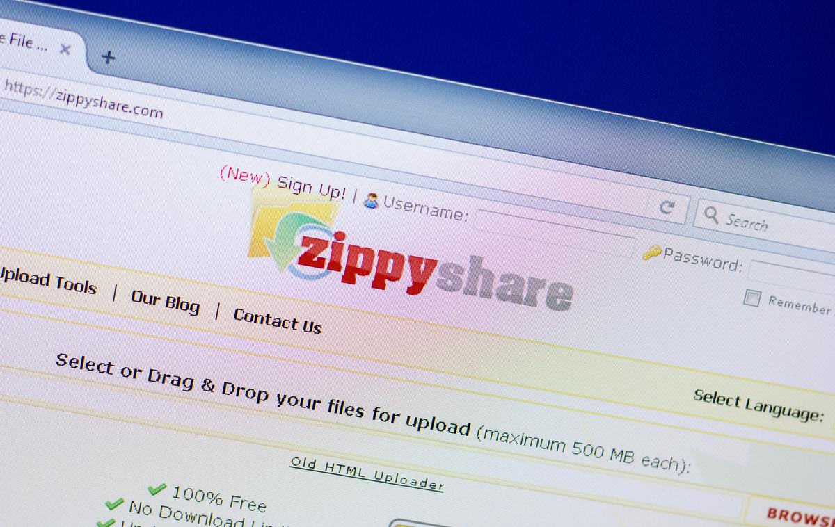 ZippyShare | Zippyshare so pogosto uporabili za deljenje avtorsko zaščitenih oziroma piratiziranih vsebin, še posebej glasbenih datotek. | Foto Shutterstock