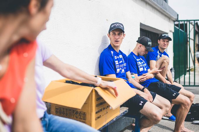 Skakalci skakalke trening Kranj | Foto: Grega Valančič/Sportida