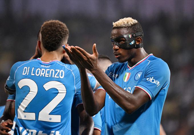 Victor Osimhen je že v prvem krogu za Napoli dosegel dva gola. | Foto: Reuters