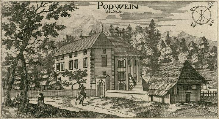 Hotel Podvin Grad Podvin na Valvasorjevi upodobitvi iz leta 1679 | Foto: Arhiv Vila Podvin