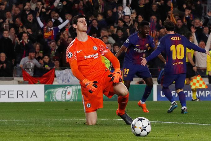 Lionel Messi je v sredo dvakrat osmešil belgijskega vratarja Thibauta Courtoisa. | Foto: Reuters