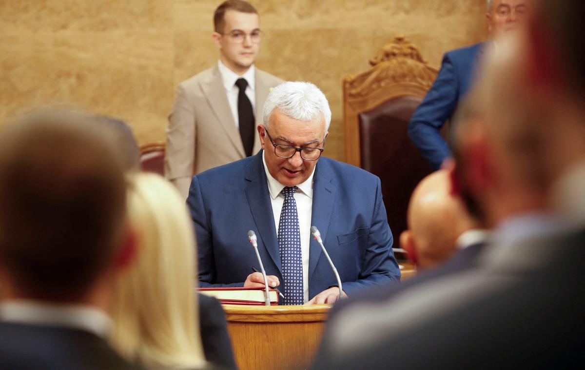 Andrija Mandić | Andrija Mandić in njegova stranka Nova srbska demokracija (NSD) se zavzemata za razveljavitev priznanja Kosova, izstop države iz Nata ter odpravo sankcij proti Rusiji zaradi priključitve Krima leta 2014 in napada na Ukrajino.  | Foto Reuters