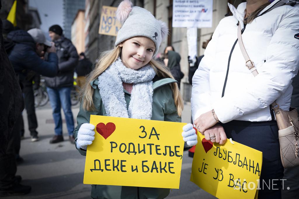 Shod v podporo študentov v Srbiji