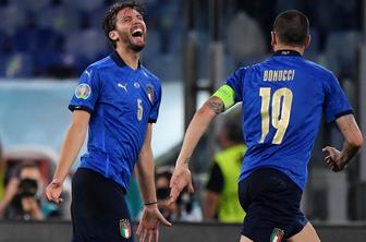 Azzurri kot prvi na Euru že v osmini finala