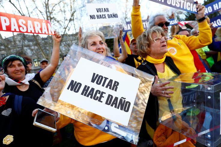 Madrid Španija Katalonija protesti | Foto: Reuters
