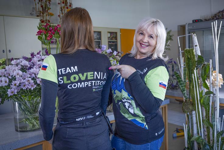 CPI cvetličarstvo Ana Sotošek: Leja je na tekmovanjih izstopala po svoji inovativnosti, kreativnosti, barvni skladnosti in tehnični dovršenosti. Na EuroSkills je bila v samem vrhu evropskih cvetličarjev – pokazala je izjemno raven spretnosti, občutek za estetiko in samozavest pri delu. | Foto: Ana Kovač
