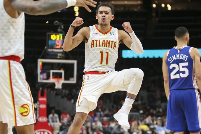 Trae Young prvič v tej sezoni ni presegel meje 30 točk. | Foto: Reuters