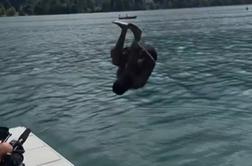 Bronny skočil v Blejsko jezero, Kessler navdušen nad Slovenijo