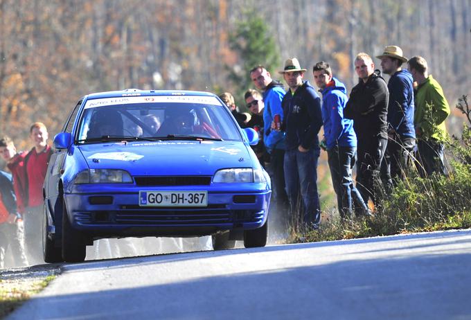Jan Mrak in Luka Kuštrin (suzuk swift) sta bila najhitrejša v diviziji I. | Foto: Gregor Pavšič