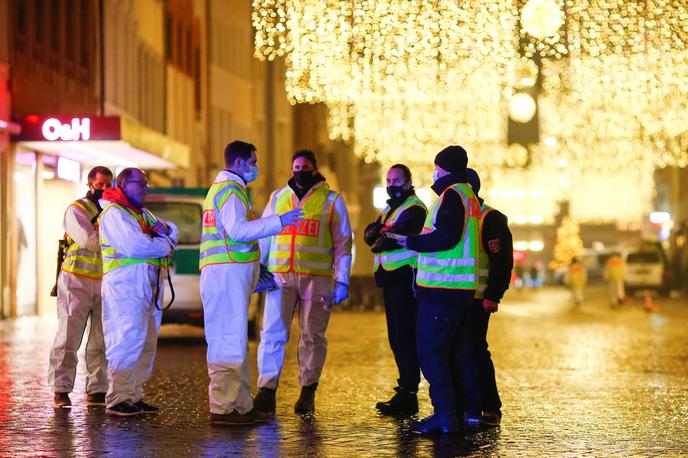 Policisti na kraju dogodka v mestu Trier | Foto Reuters