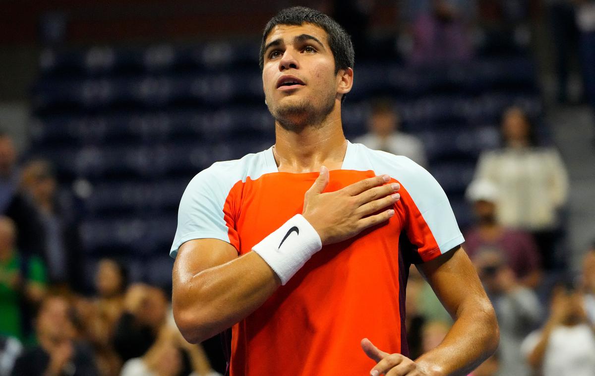 Carlos Alcaraz | Španec Carlos Alcaraz ostaja na prvem mestu teniške lestvice ATP. | Foto Reuters