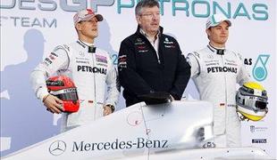 Tudi Mercedes tik pred začetkom testiranj