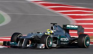 Mercedes (še) nima zmagovalnega dirkalnika - Rosberg 8.