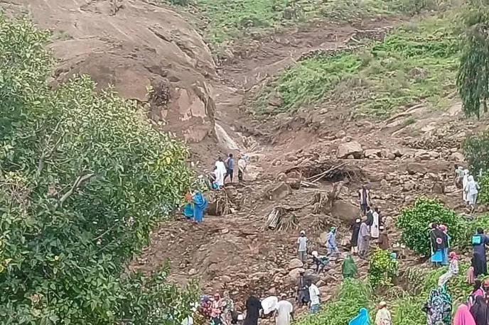 Plaz v Sudanu | Plaz se je sprožil v nedeljo po več dneh močnega deževja v regiji. | Foto X/@Sudan_tweet