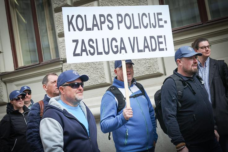 Protest policija | Foto: Ana Kovač