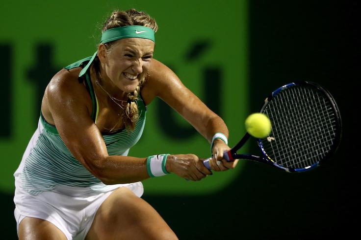 V finale turnirja v Miamiju se je uvrstila nekdanja prva igralka sveta Viktorija Azarenka. V finalu se bo pomerila s Svetlano Kuznjecovo. | Foto: 