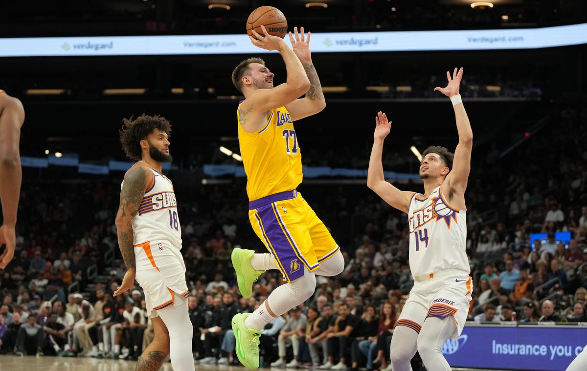 Luka Dončić | Luka Dončić je v pripravljalnem obdobju na začetek lige NBA konlno spet okusil tekmovalni adrenalin. | Foto Guliverimage