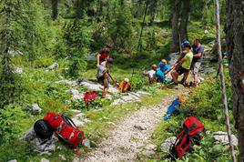 "Težko" reševanje na planini nad Bohinjem