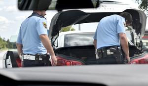 Voznik skrival žgane pijače in mesne izdelke, ki jih je ukradel v Kranju