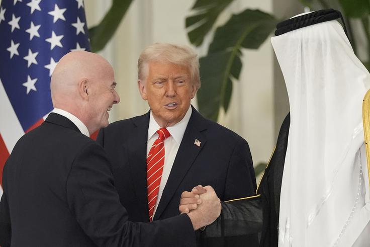 Gianni Infantino se je v preteklem tednu srečal tudi z Donaldom Trumpom. | Foto: Guliverimage