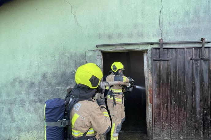 gasilci, reševanje, gašenje, hlev | Uspelo jim je rešiti živino.  | Foto PGD Vitomarci
