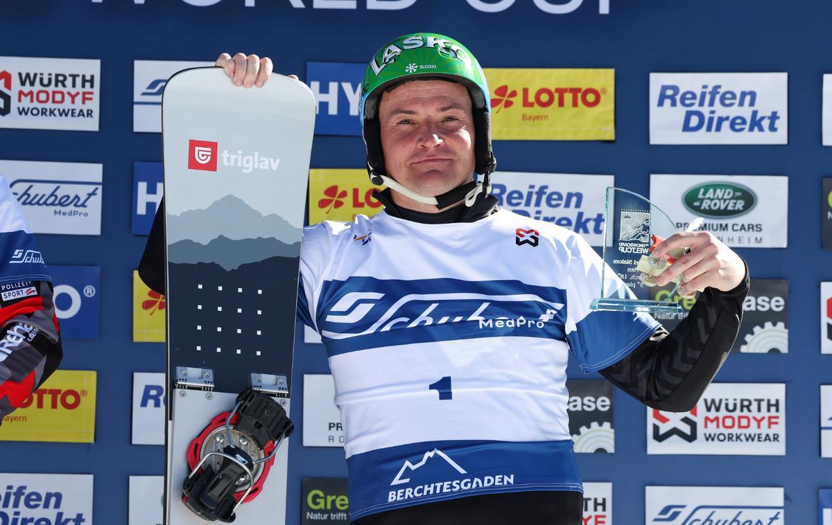 Rok Marguč tretji | Rok Marguč je sezono paralelnega slaloma končal s tretjim mestom.  | Foto Miha Matavž/FIS