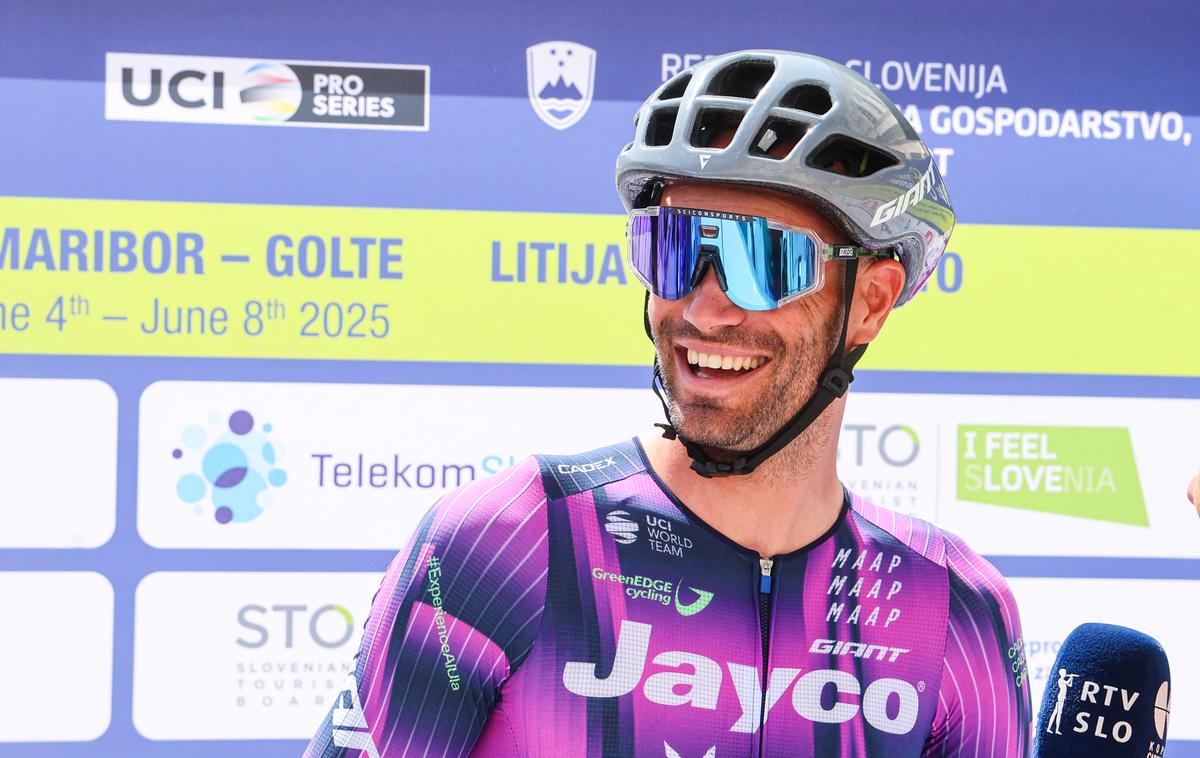 Luka Mezgec, Po Sloveniji 2025 | Luka Mezgec se je danes s kolegi iz Jayco AlUle veselil še druge zmage na 31. dirki Po Sloveniji. | Foto Aleš Fevžer
