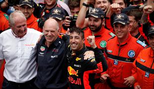 Ricciardo zmagovalec Monaka, na stopničkah še Vettel in Hamilton