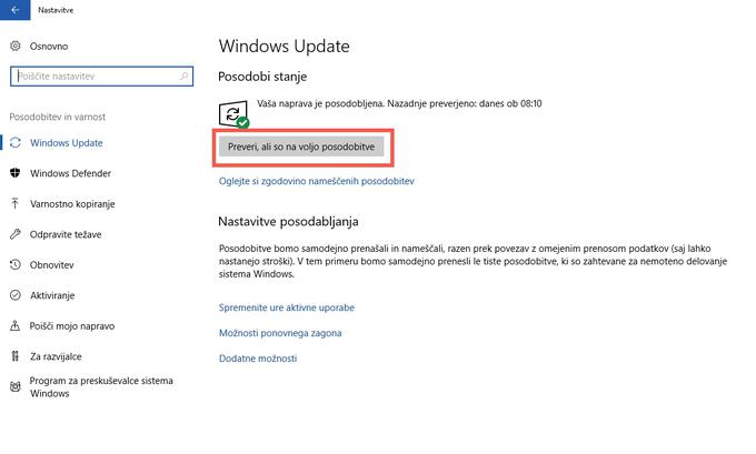 Windows 10 posodobitve | Foto: Matic Tomšič