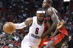 LeBron James 30 točk za 18. zmago Miamija
