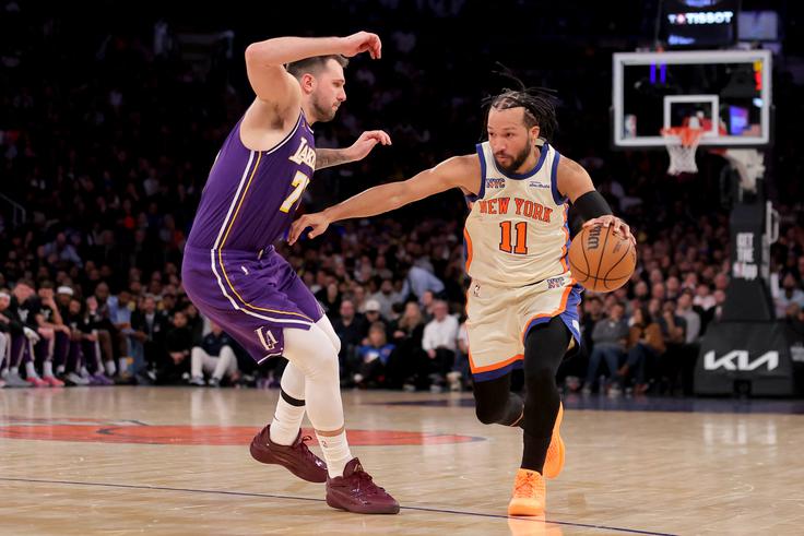 Luka Dončić in Jalen Brunson sta najboljša strelca svojih ekip v tej sezoni. | Foto: Reuters