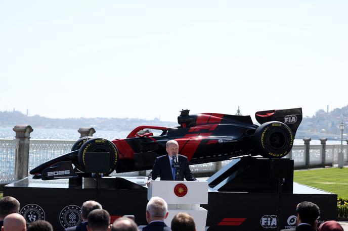Istanbul F1 Tayyip Erdogan | Recep Tayyip Erdogan je vrnitev formule 1 v Turčijo oznanil v Galataportu. | Foto Reuters