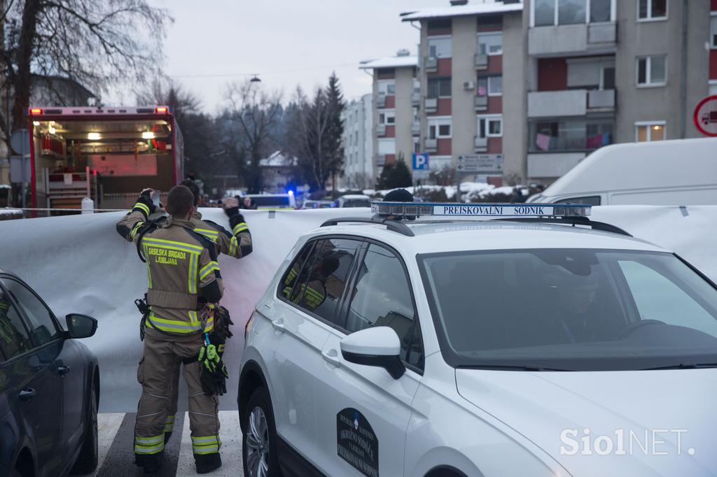 Umor na Oražnovi ulici v Ljubljani.