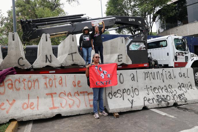 SP 2026 protesti Mehika | Na ulice je šlo več tisoč ljudi.  | Foto Reuters