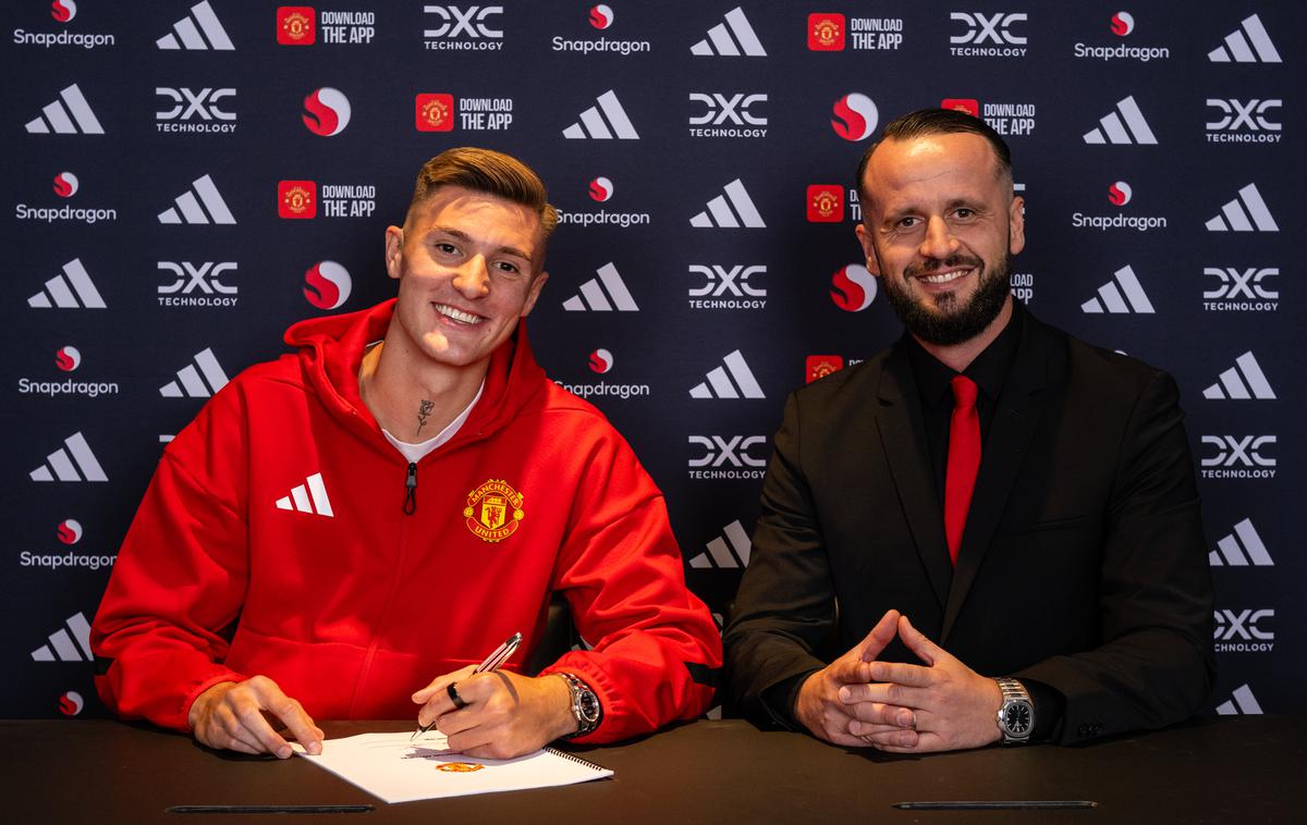 Elvis Bašanović Benjamin Šeško | Benjamin Šeško in Elvis Bašanović  | Foto Manchester United