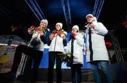 Slovenske olimpijske junake pozdravili še v "prazni" Kranjski Gori