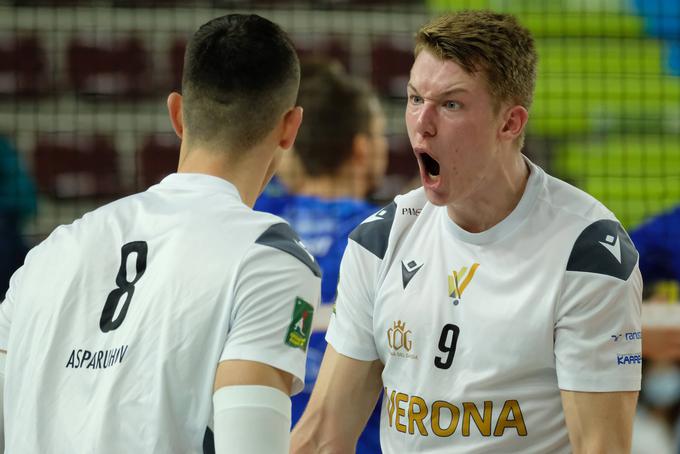 Mladi Mariborčan navdušuje v Italiji v dresu Verona Volley. | Foto: Guliverimage/Vladimir Fedorenko