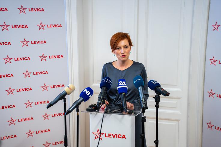 Asta Vrečko je dejala, da se z Matejem Tašnerjem Vatovcem poznata že dolgo, a ga v tem času nikoli ni slišala izreči, da je socialdemokrat. | Foto: STA