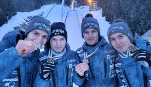 Nov uspeh mladega rodu slovenskih skakalcev