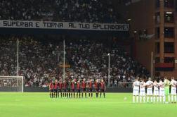 Roma proti Atalanti rešila točko, navijači Genoe 43 minut v tišini