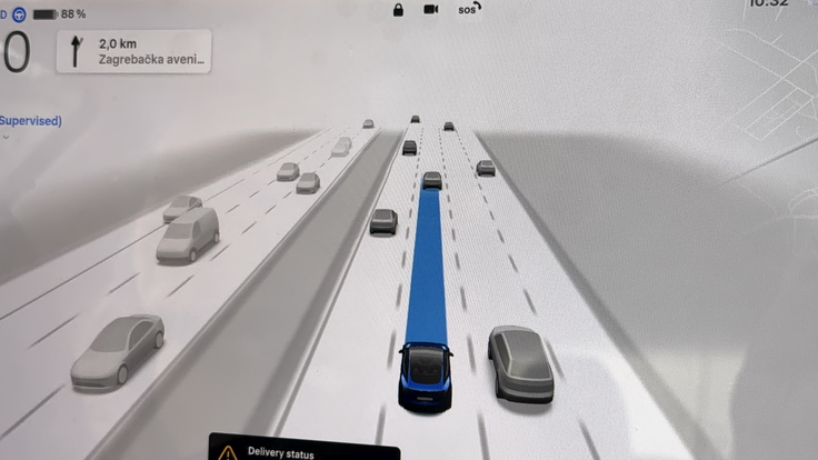 Tesla Autopilot samodejna vožnja FSD Zagreb | Foto: Gregor Pavšič