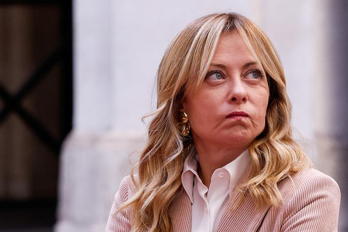Giorgia Meloni | V Milanu, ki poleg Cortine gosti zimske olimpijske igre, je v soboto potekal protest proti okoljski in energetski potratnosti iger, ki so se začele v petek. Zbralo se je več tisoč ljudi. Premierka Giorgia Meloni je protestnike označila za sovražnike Italije. | Foto Reuters