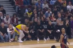 Dončić padel čez rob parketa, Redick brez olepševanja: To je varnostno tveganje #video